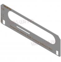 Комплект вставок для шаблона Солдатова «Ответка замка AGB Centro 196x22» 2 штуки